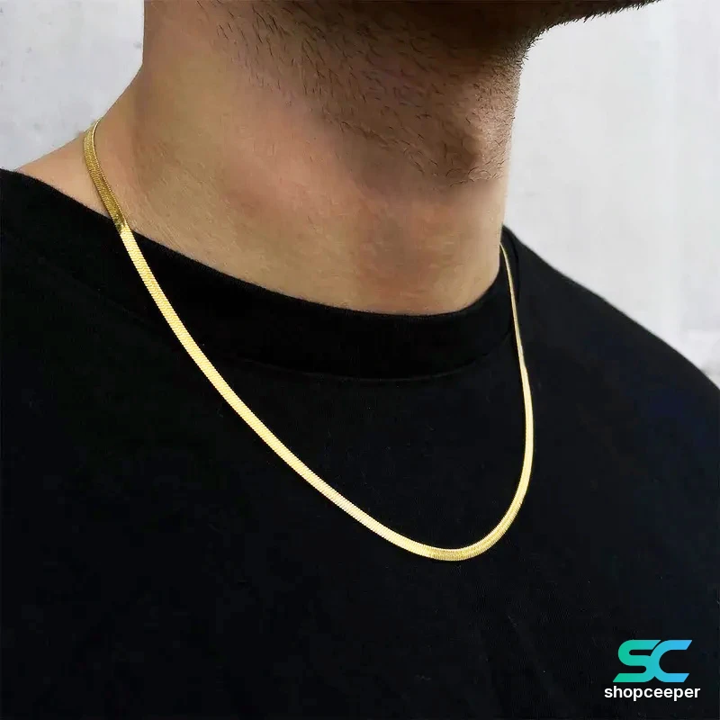 گردنبند طلا زنجیر مردانه (10 گرم)